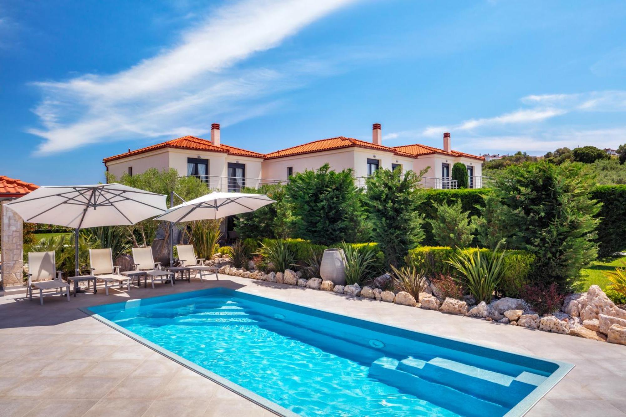 Pohoda VILLAS RESORT Skála Foúrkas Exteriér fotografie